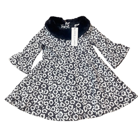 Janie and Jack Other - Janie and Jack Toddler Dress with Faux Fur Collar